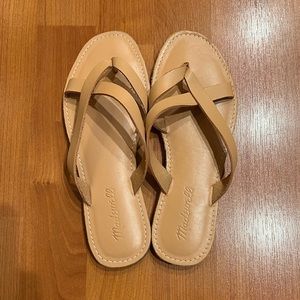 Madewell leather thongs sandals